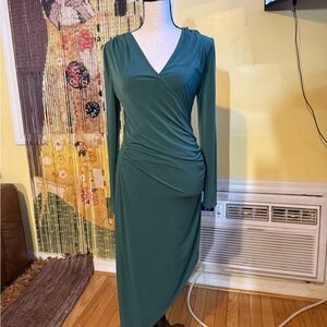 BCBGeneration Teal Long Sleeve Dress
